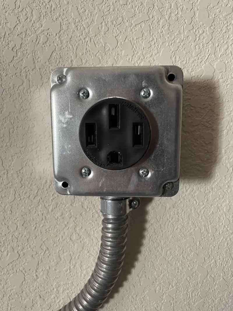 NEMA 14-50 outlet installed for Electrical Panel Upgrade in Glassport